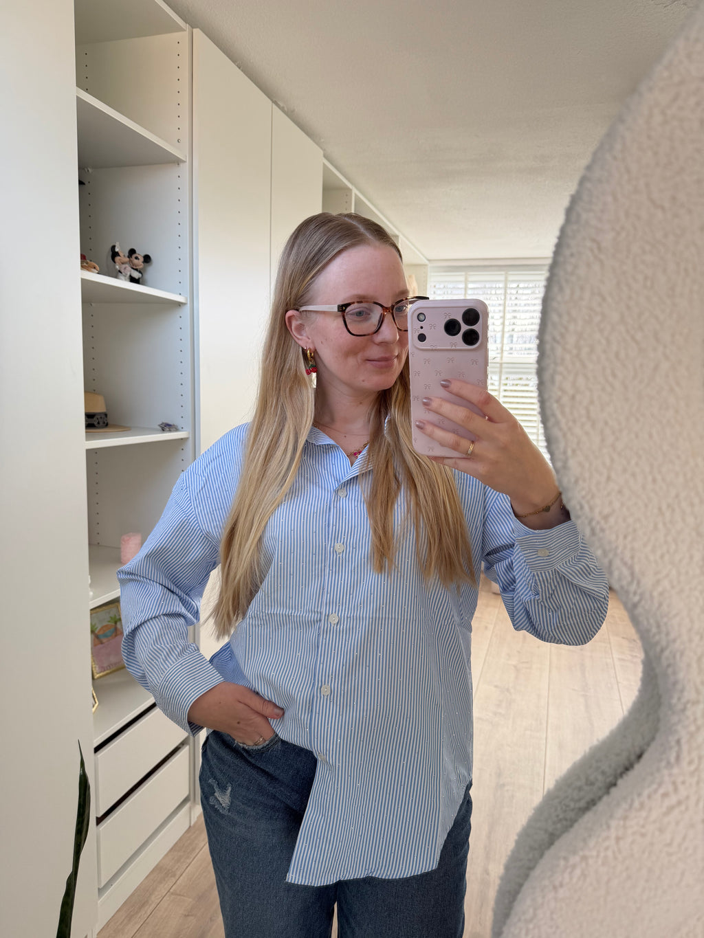Blouse met strepen