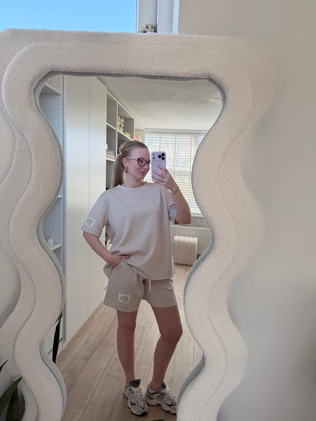 Comfy pak kort - Beige