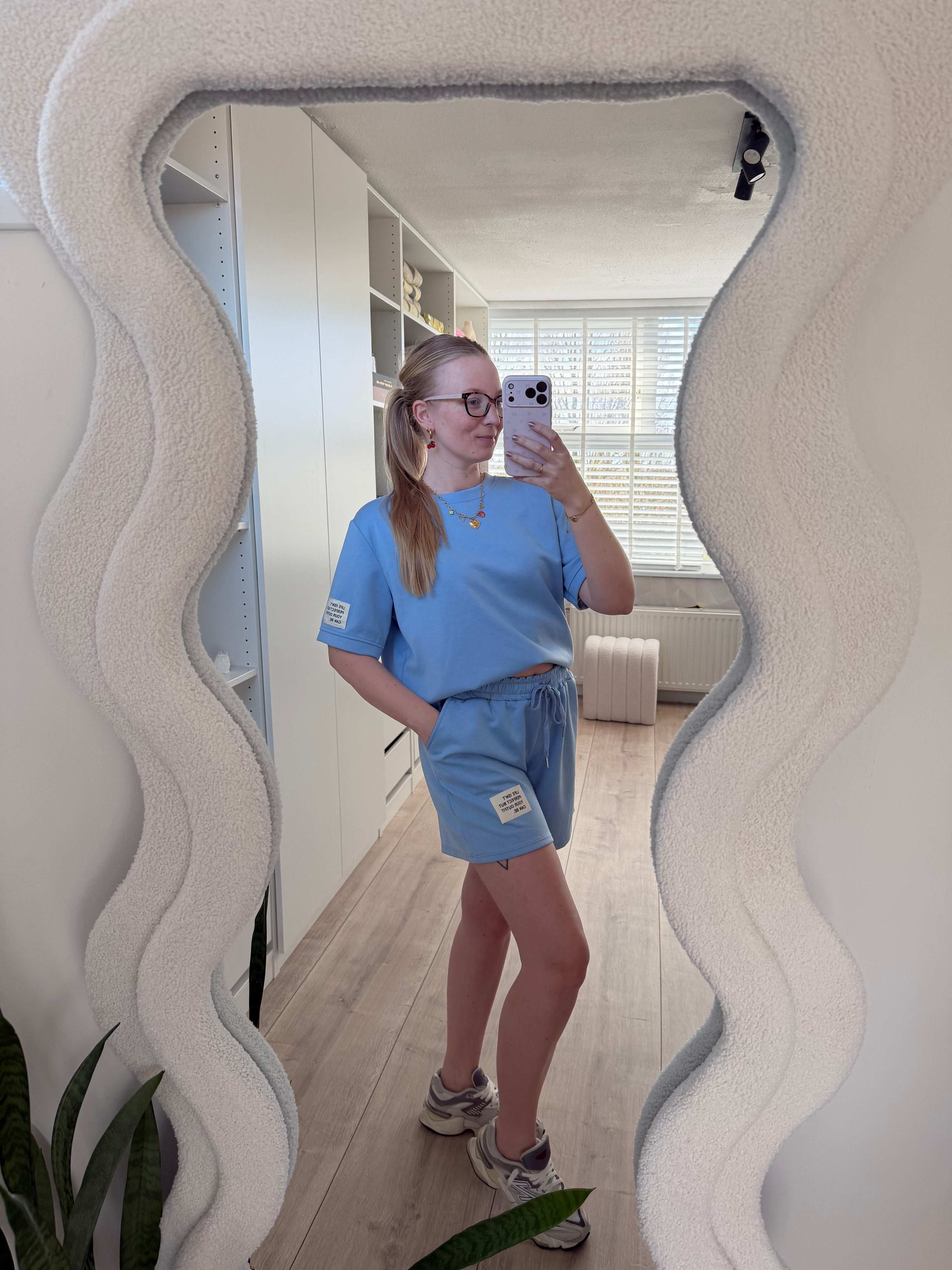 Comfy pak kort - Blauw
