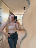 Kanten Top - Licht roze