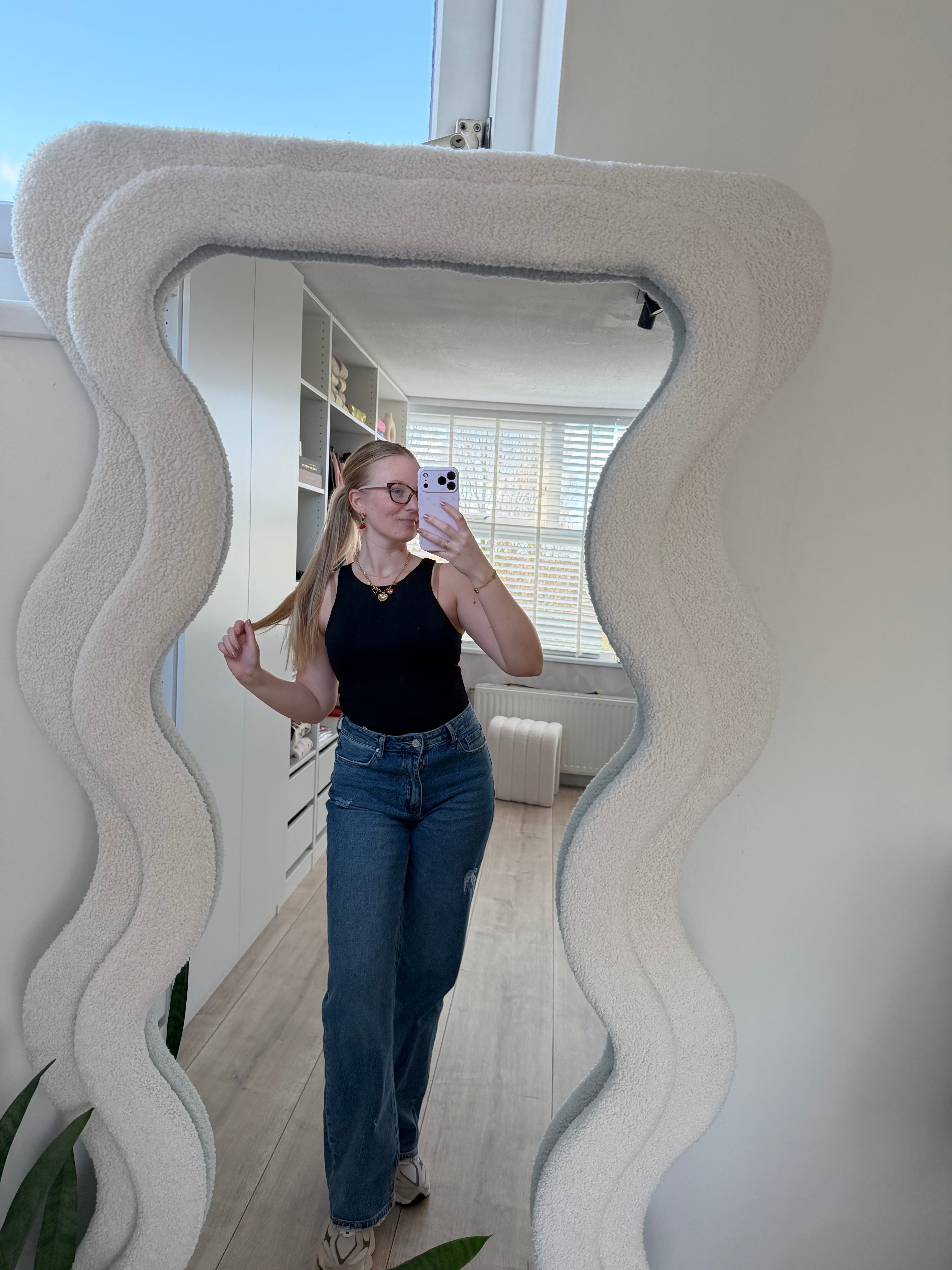 Basic mouwloze body - Zwart