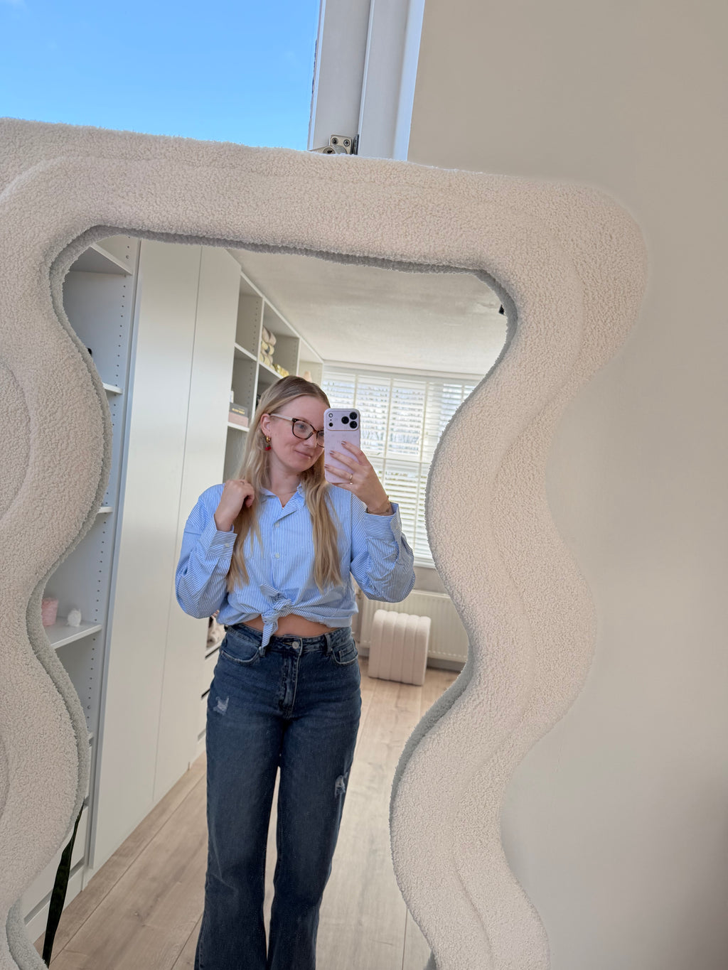 Blouse met strepen