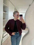 Bomber glitter - Bordeaux