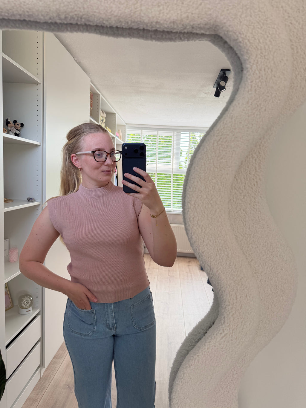 Spencer top - Oud Roze