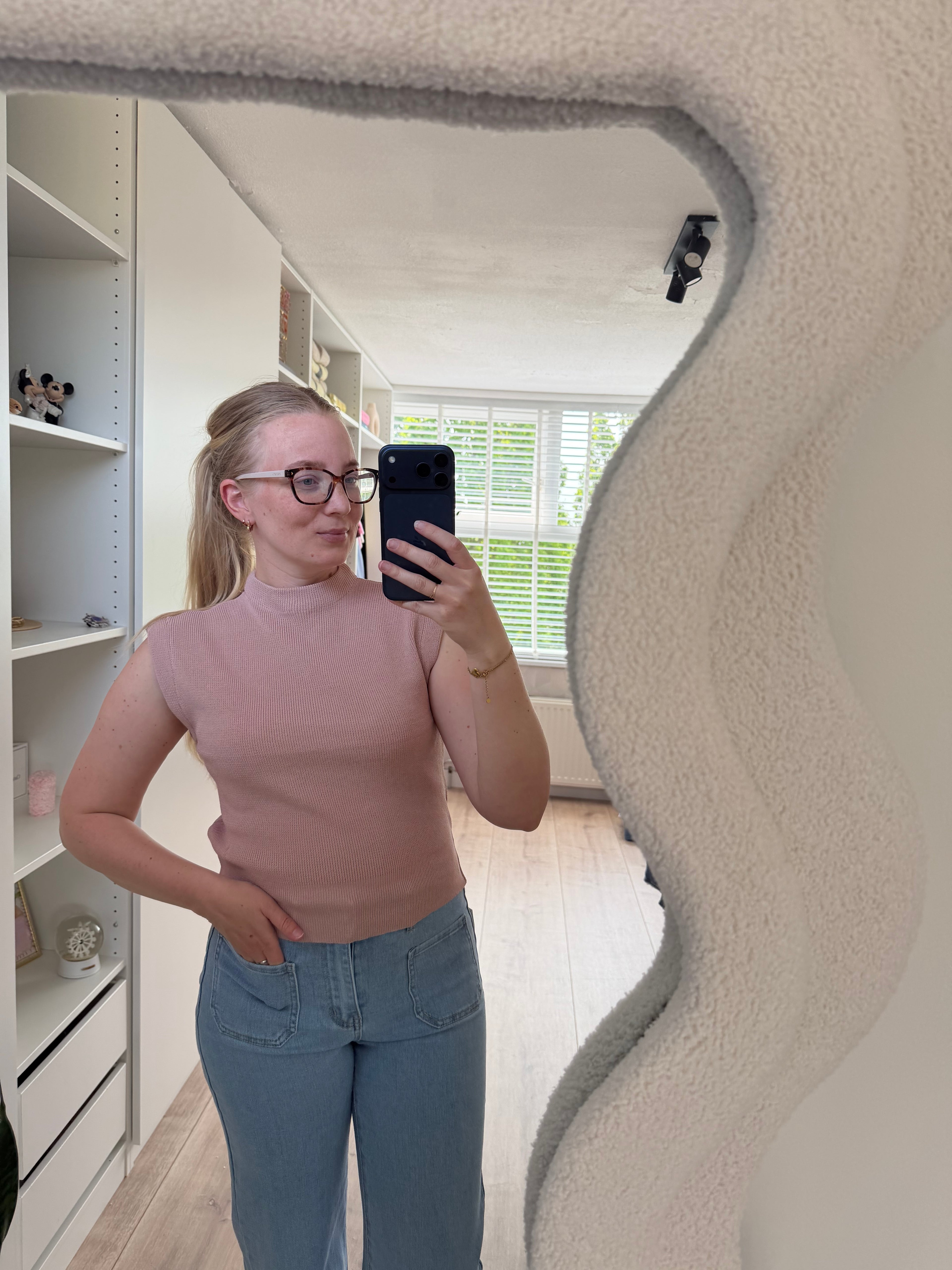 Spencer top - Oud Roze