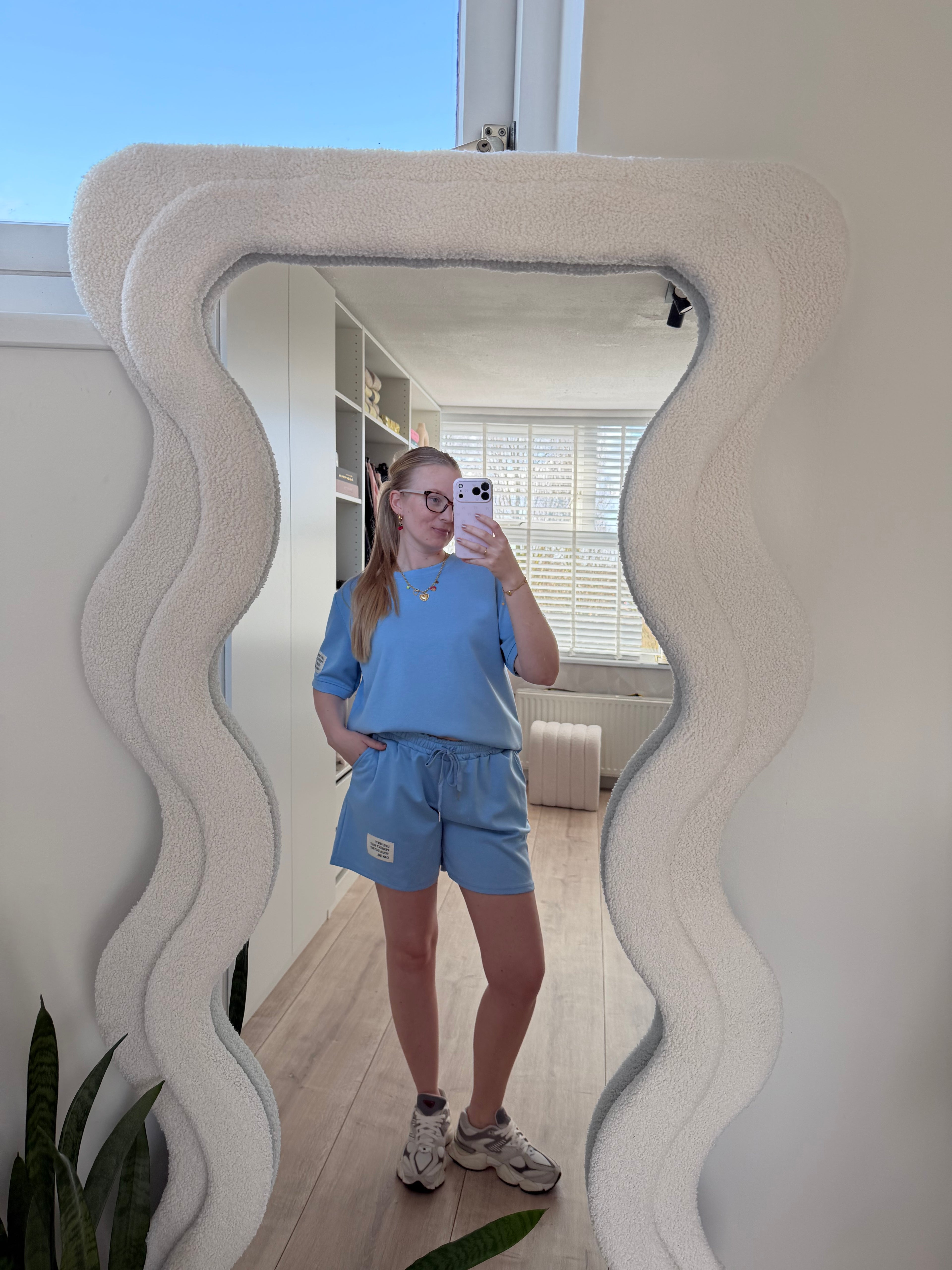 Comfy pak kort - Blauw