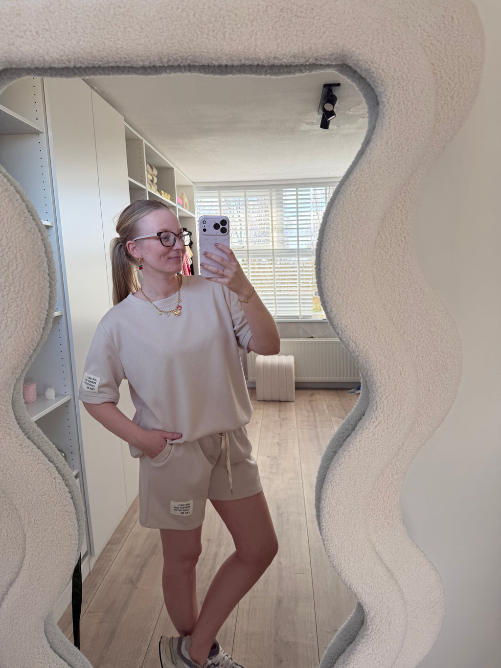 Comfy pak kort - Beige