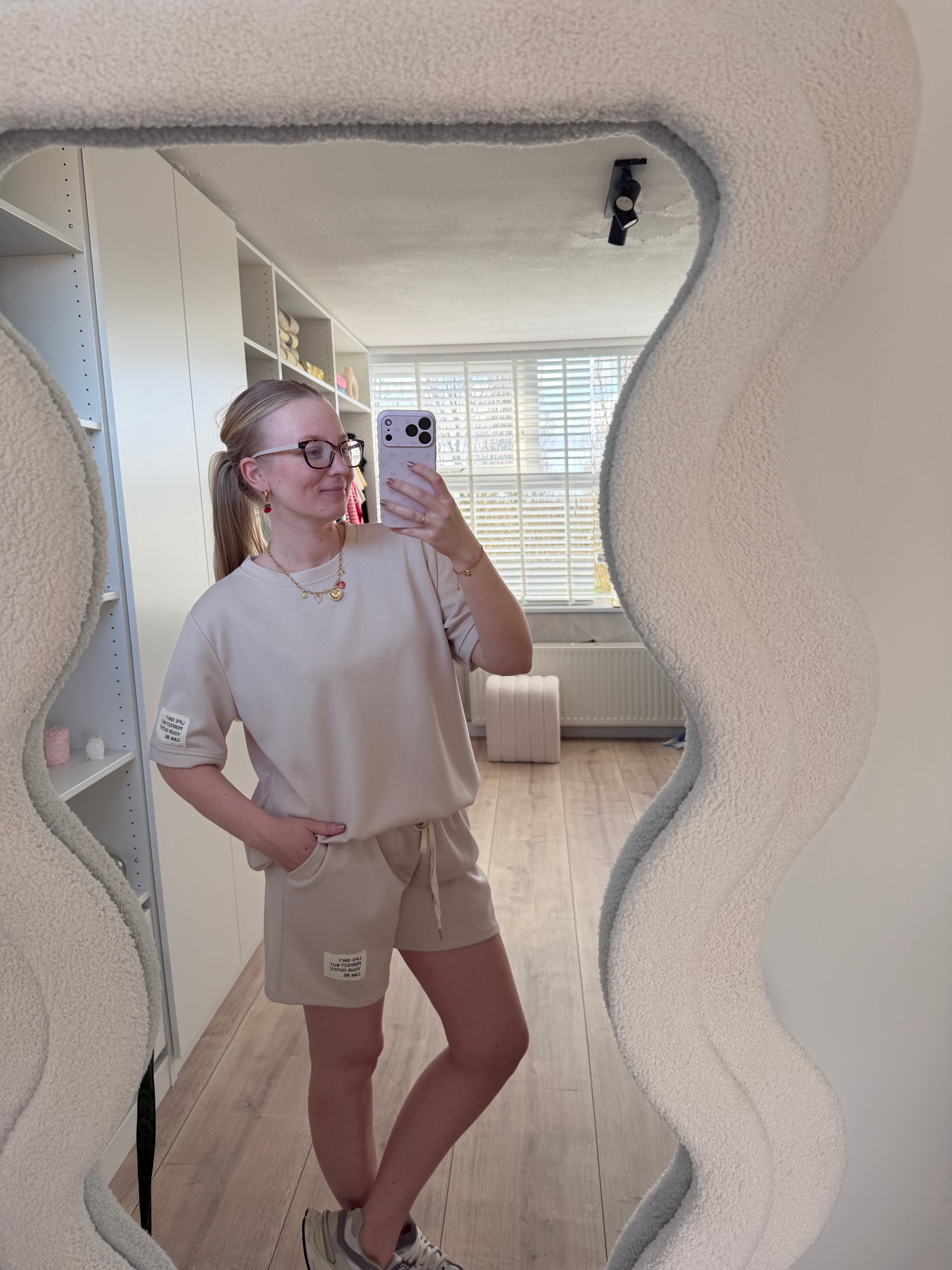 Comfy pak kort - Beige