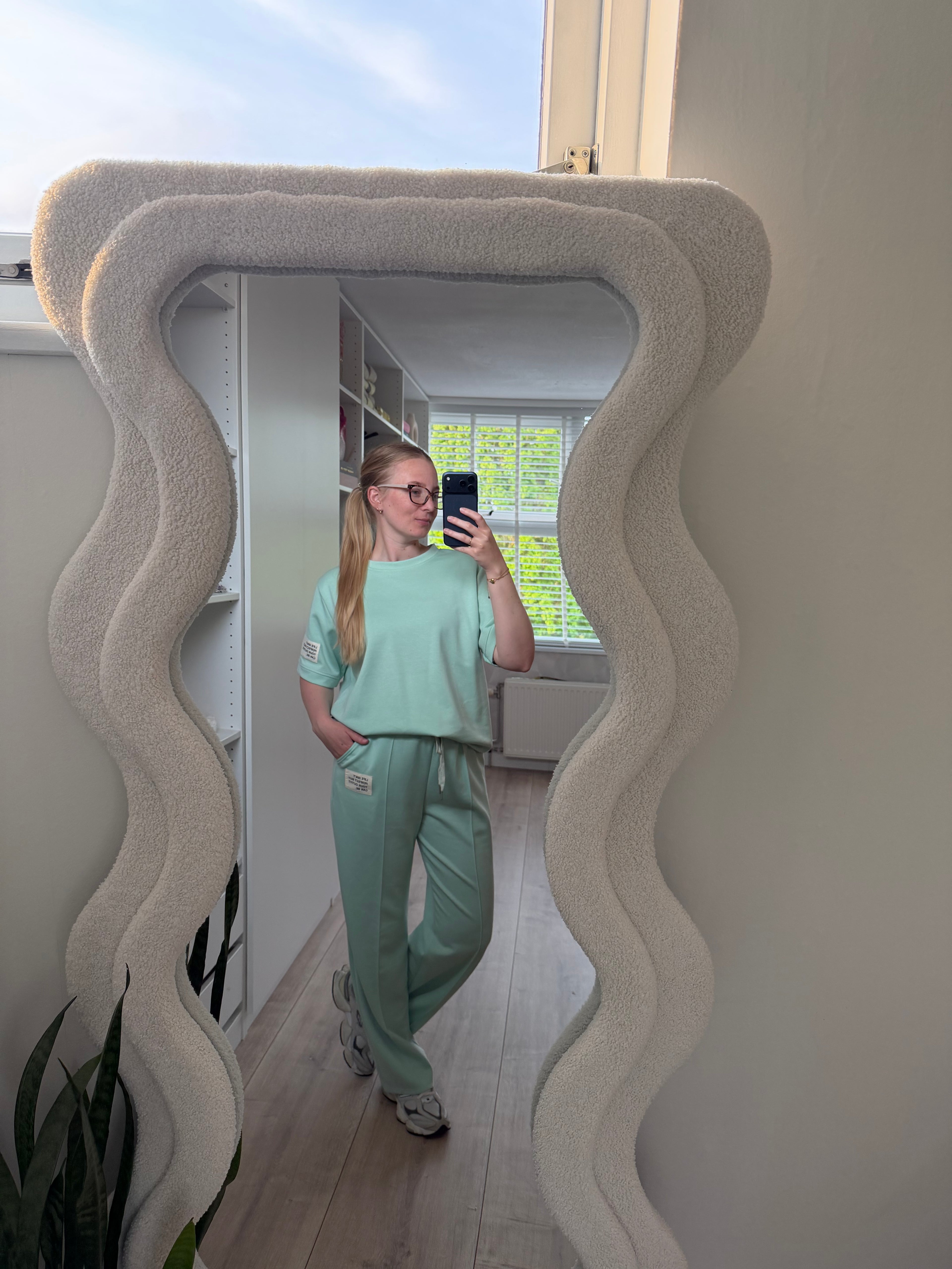 Comfy pak korte mouw- Mint