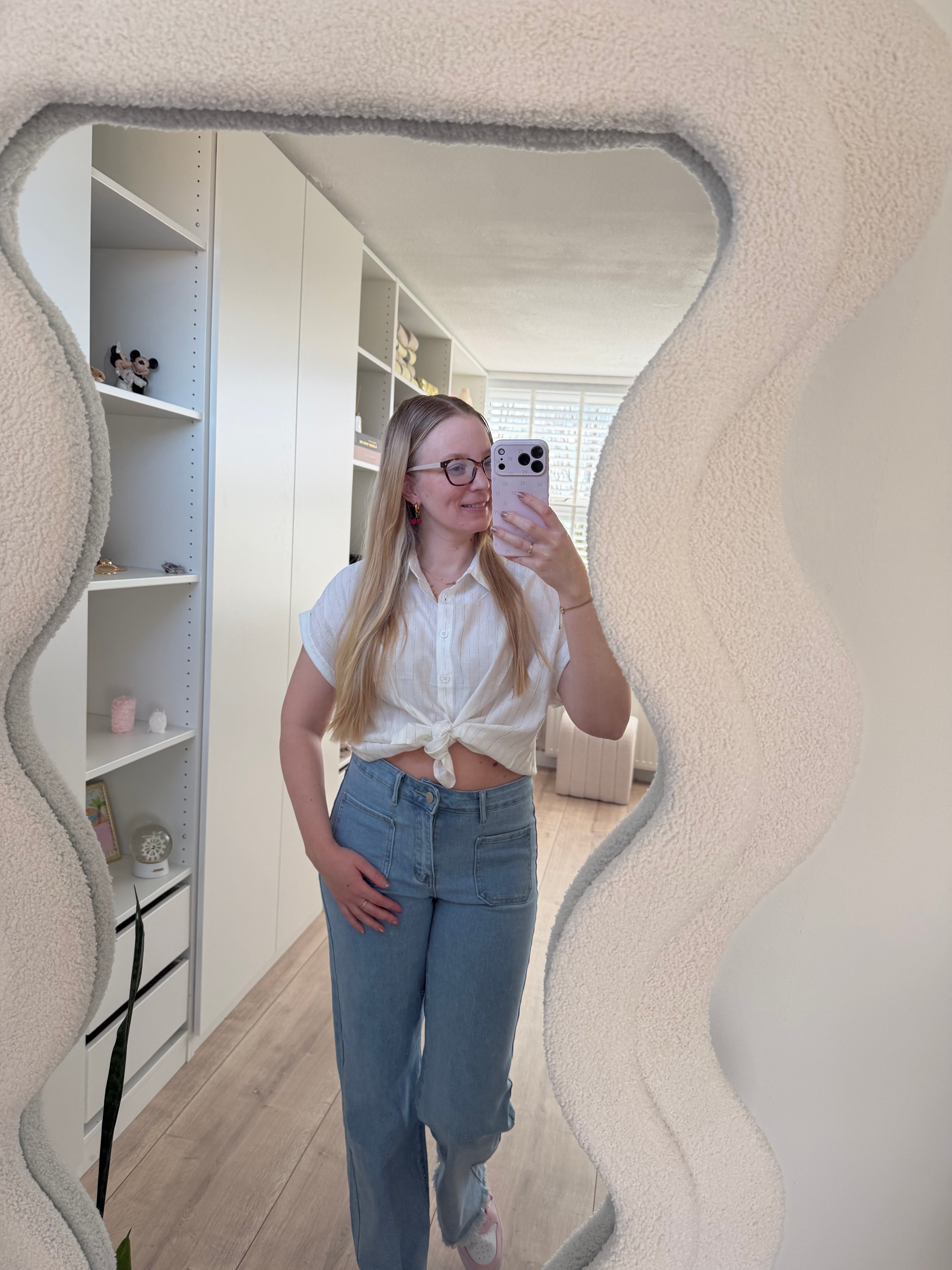 Spijkerbroek wide leg