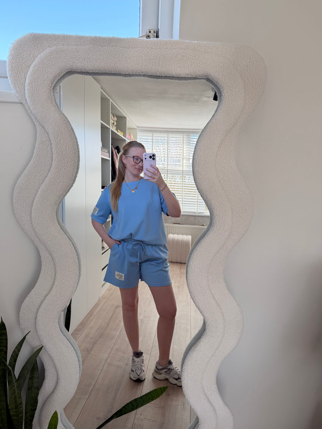 Comfy pak kort - Blauw