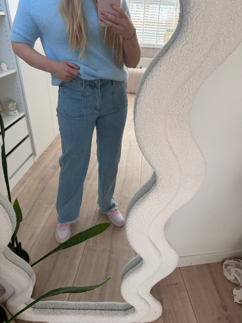 Spijkerbroek wide leg