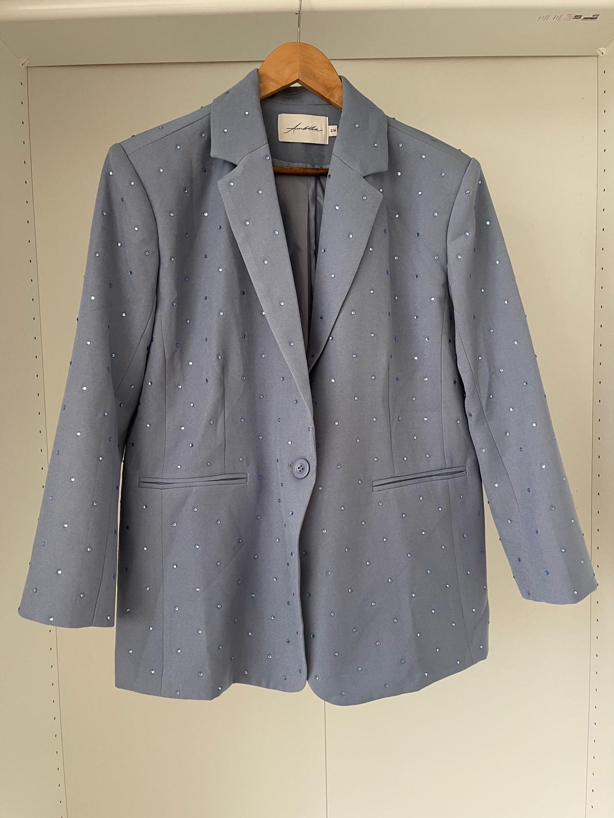 Ambika Blazer Strass Blauw