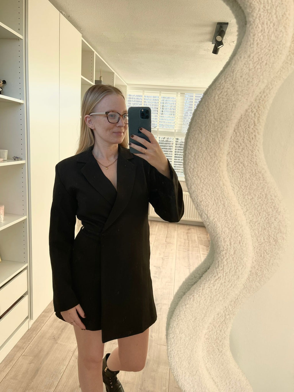 Blazer Playsuit -Zwart