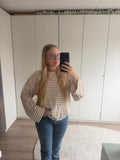 Longsleeve streepjes - Beige/Wit