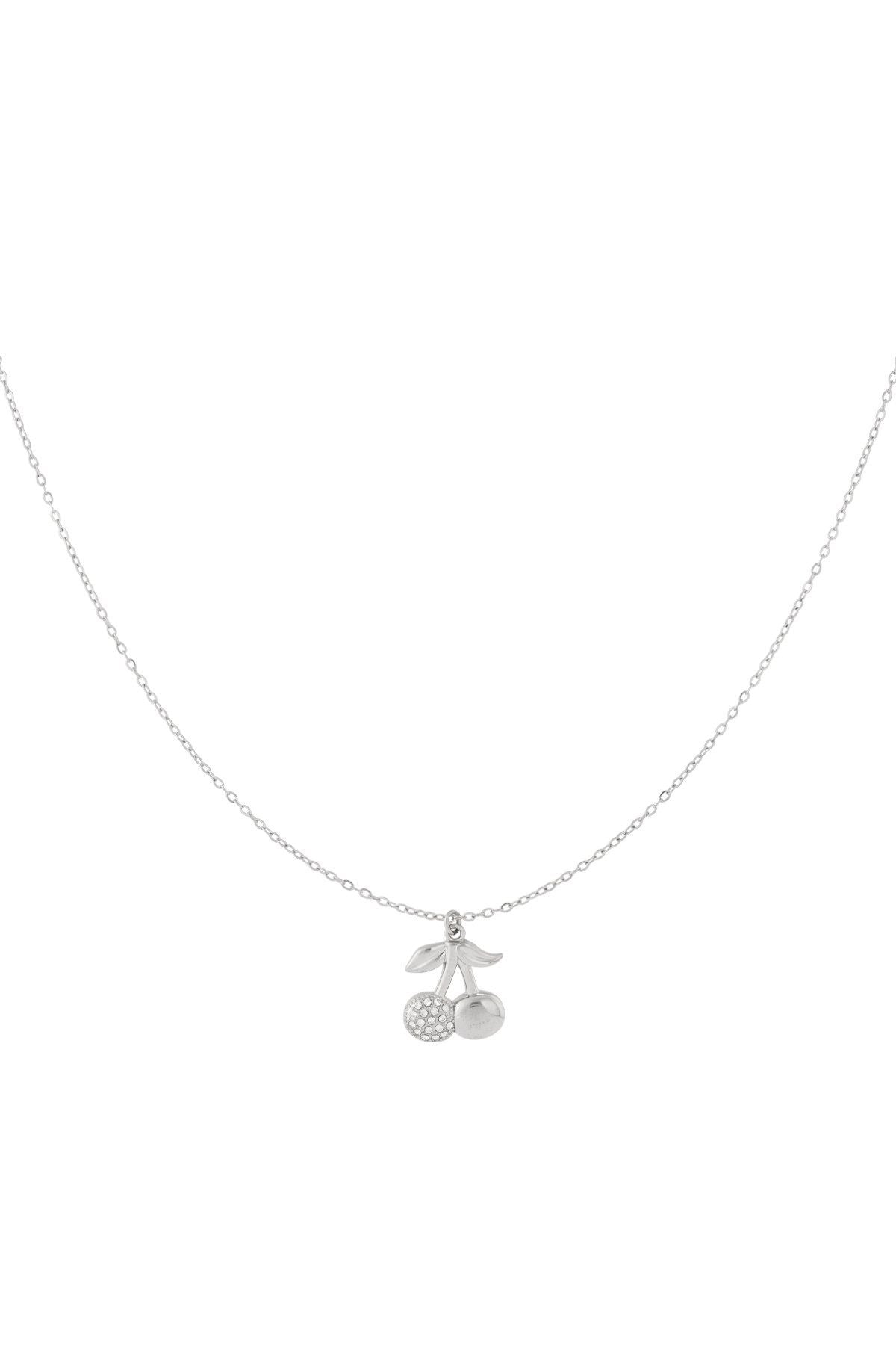 Ketting met kers - Zilver
