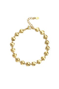 Armband met hartjes - Goud